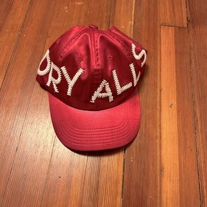 Satin Cactus Plant Flea Market x Human Made, Red Dry Alls Hat. One Size